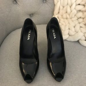 Prada Peep Toe Pumps